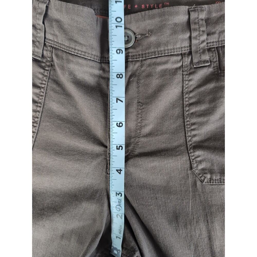 Sonoma Womens Modern Bootcut Cargo Pants Gray Original Fit Hi-Rise Stretch Sz 14 - Picture 10 of 13